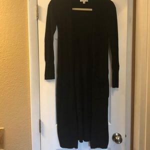 American Eagle Black Sweater Duster